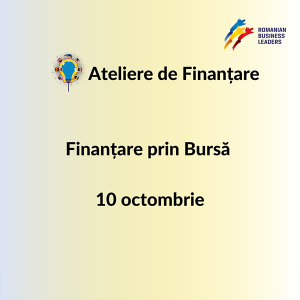 Ateliere de finanţare - Bilet acces - 10 octombrie