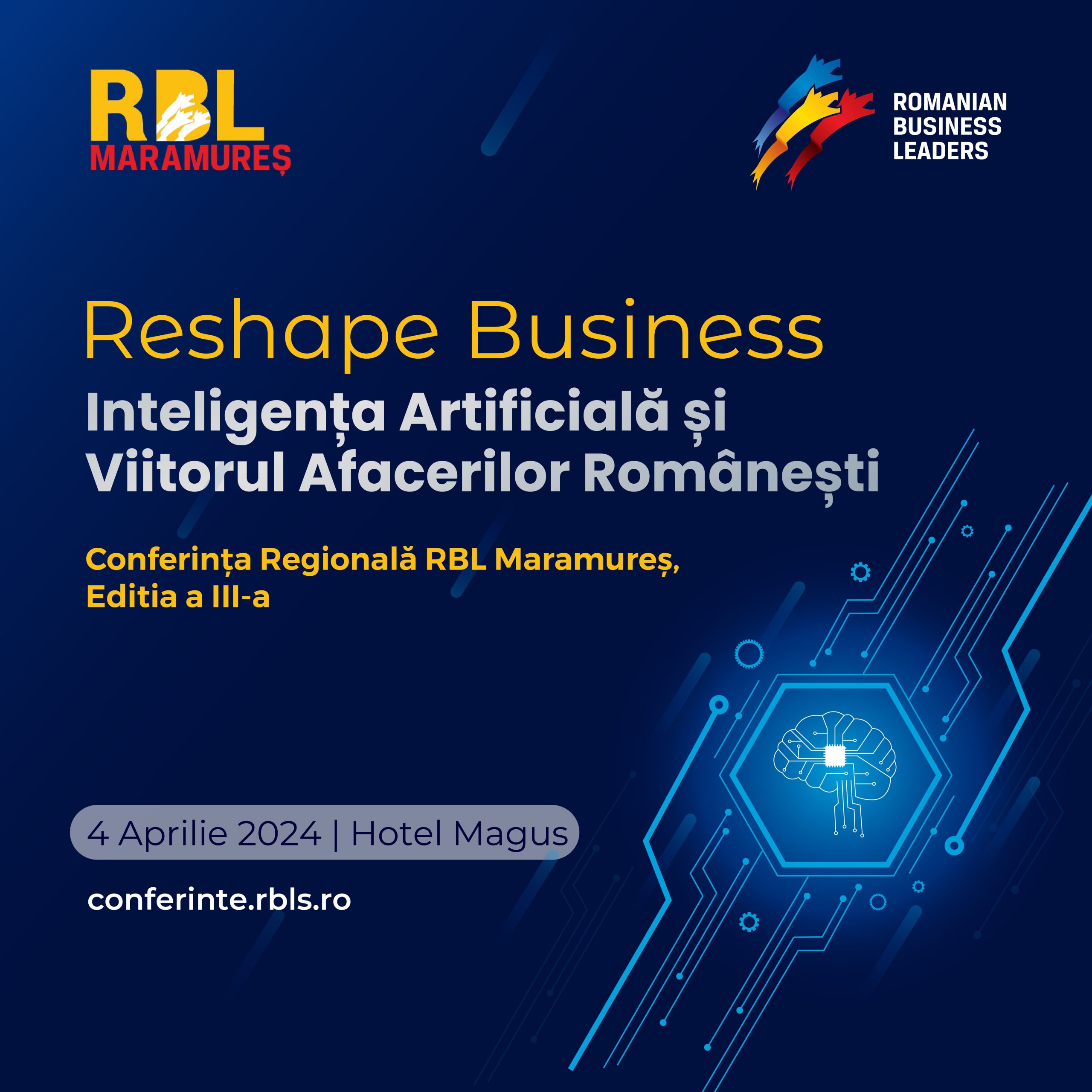 RBL Maramureș: Bilet de acces la Conferința regională din 4 aprilie 2025